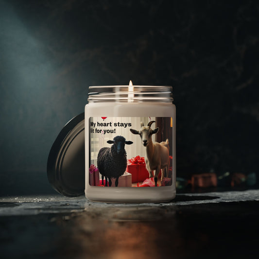 "My Heart Stays Lit for You" | The Goat & The Black Sheep | Scented Soy Candle | Valentines Day Gift