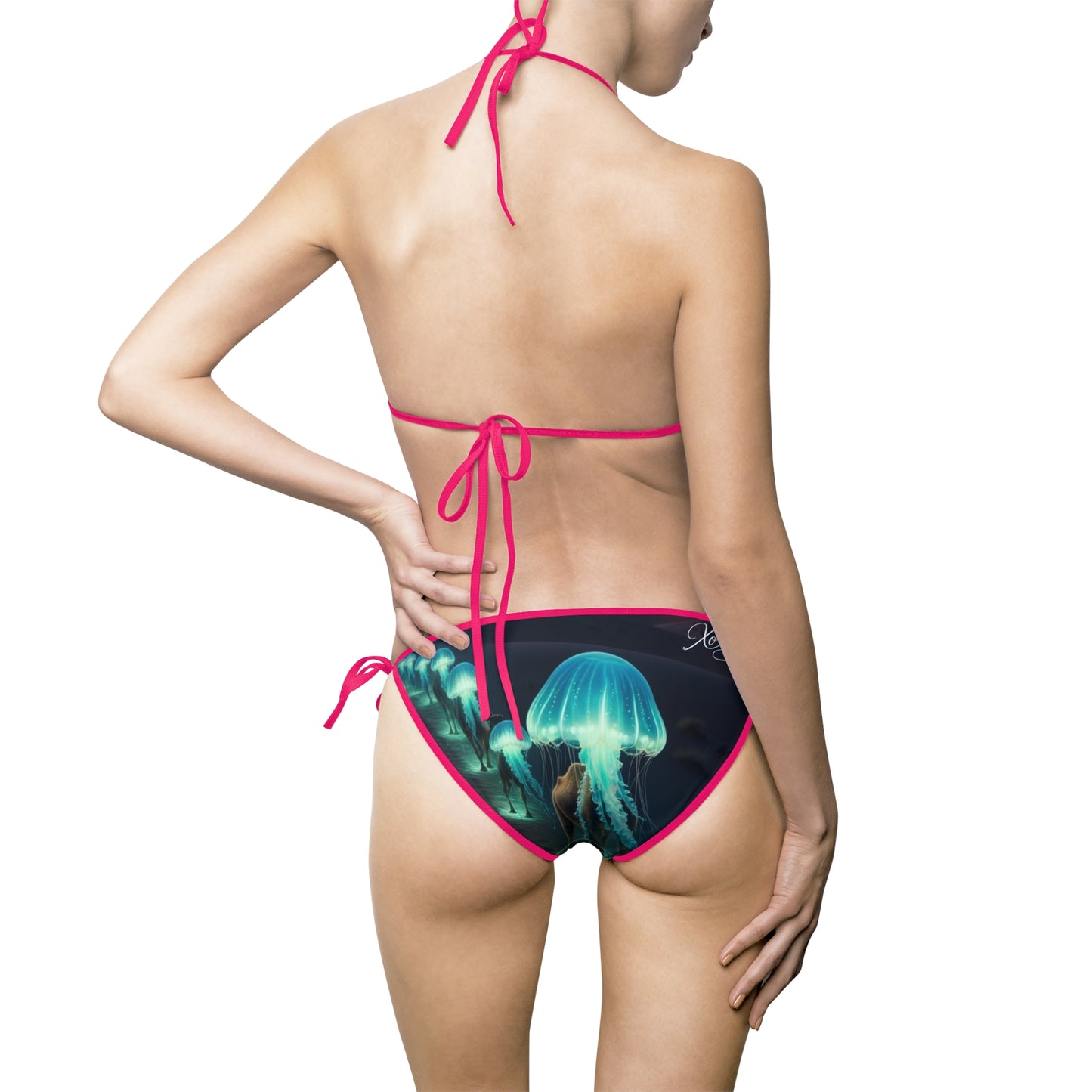 "Neon Jellyfish" | Women's Bikini Swimsuit
