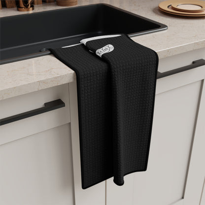 Microfiber Black "G.OA.T." Tea Towel
