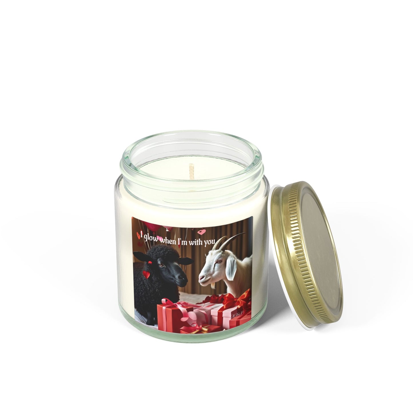 "I Glow when I'm with You" | The Black Sheep & The Goat | Scented Candle | Valentines Day Gift