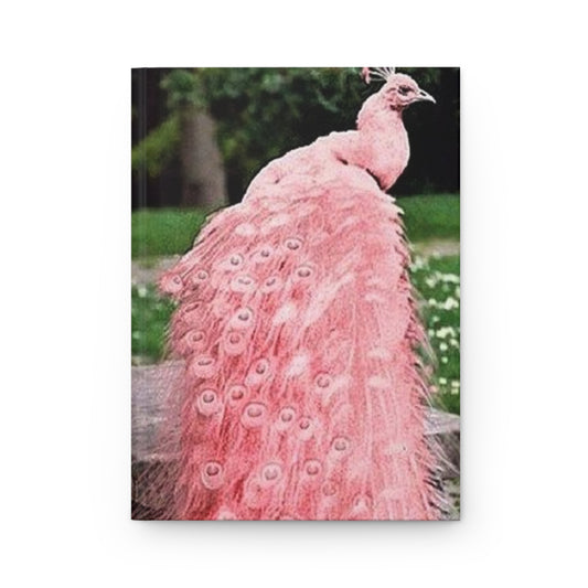 "Pink Peacock" Hardcover Journal | Matte