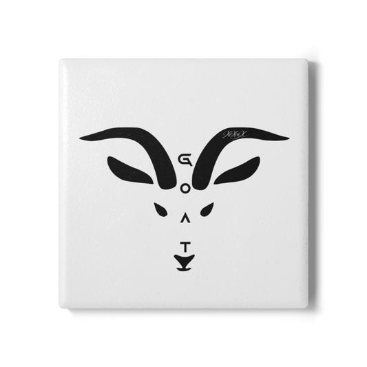 Ceramic "G.O.A.T." Coaster
