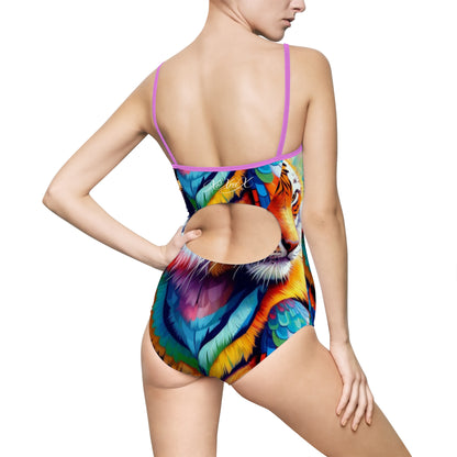 "Tiger Parrot" | Women's One-piece Swimsuit