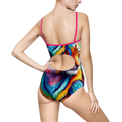 "Tiger Parrot" | Women's One-piece Swimsuit