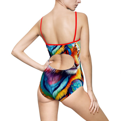 "Tiger Parrot" | Women's One-piece Swimsuit