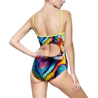 "Tiger Parrot" | Women's One-piece Swimsuit