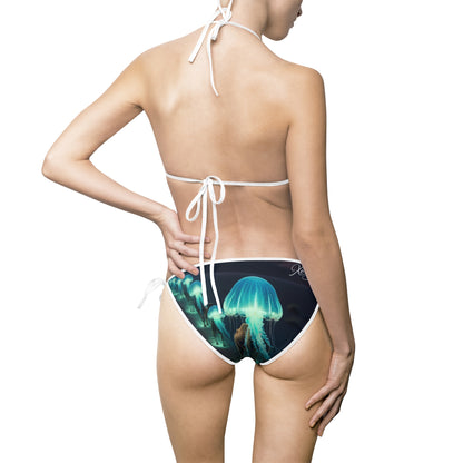 "Neon Jellyfish" | Women's Bikini Swimsuit