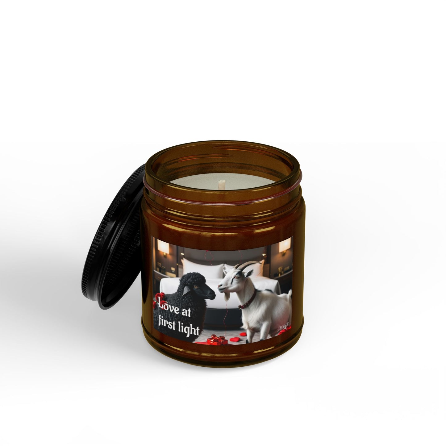 "Love at first light" | The Black Sheep & The Goat | Scented Soy Candle | Valentines Day Gift