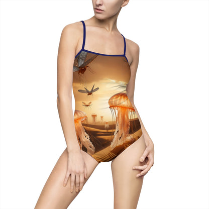"Jellyfish Dragonfly" | Women's One-piece Swimsuit