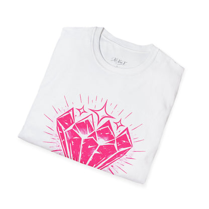Softstyle Pink "Rough Edges. Real Value." T-Shirt
