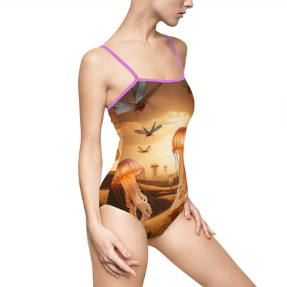 "Jellyfish Dragonfly" | Women's One-piece Swimsuit