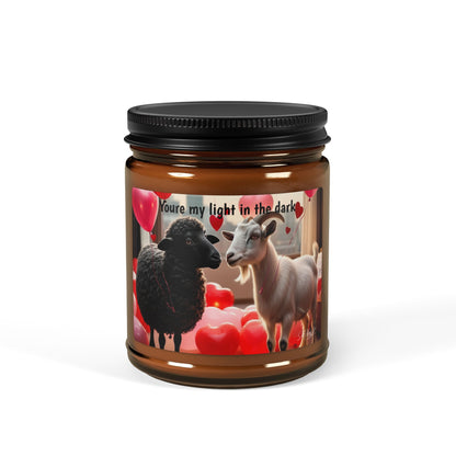 "You're my light in the Dark" | The Black Sheep & The Goat | Scented Soy Candle | Valentines Day