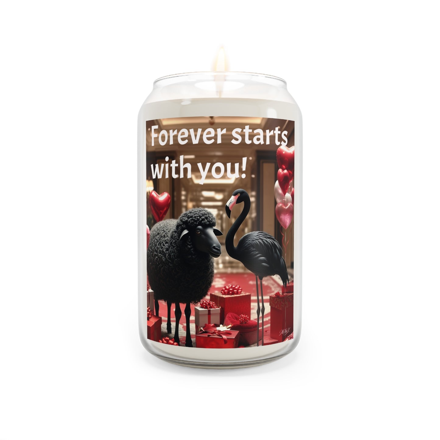 "Forever Stars with You" | The Black Sheep & Black Flamingo | Scented Soy Candle | Valentines Day Gift
