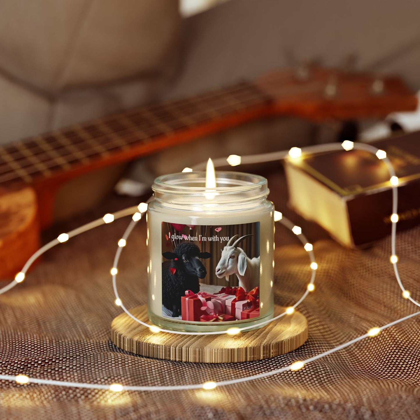 "I Glow when I'm with You" | The Black Sheep & The Goat | Scented Candle | Valentines Day Gift