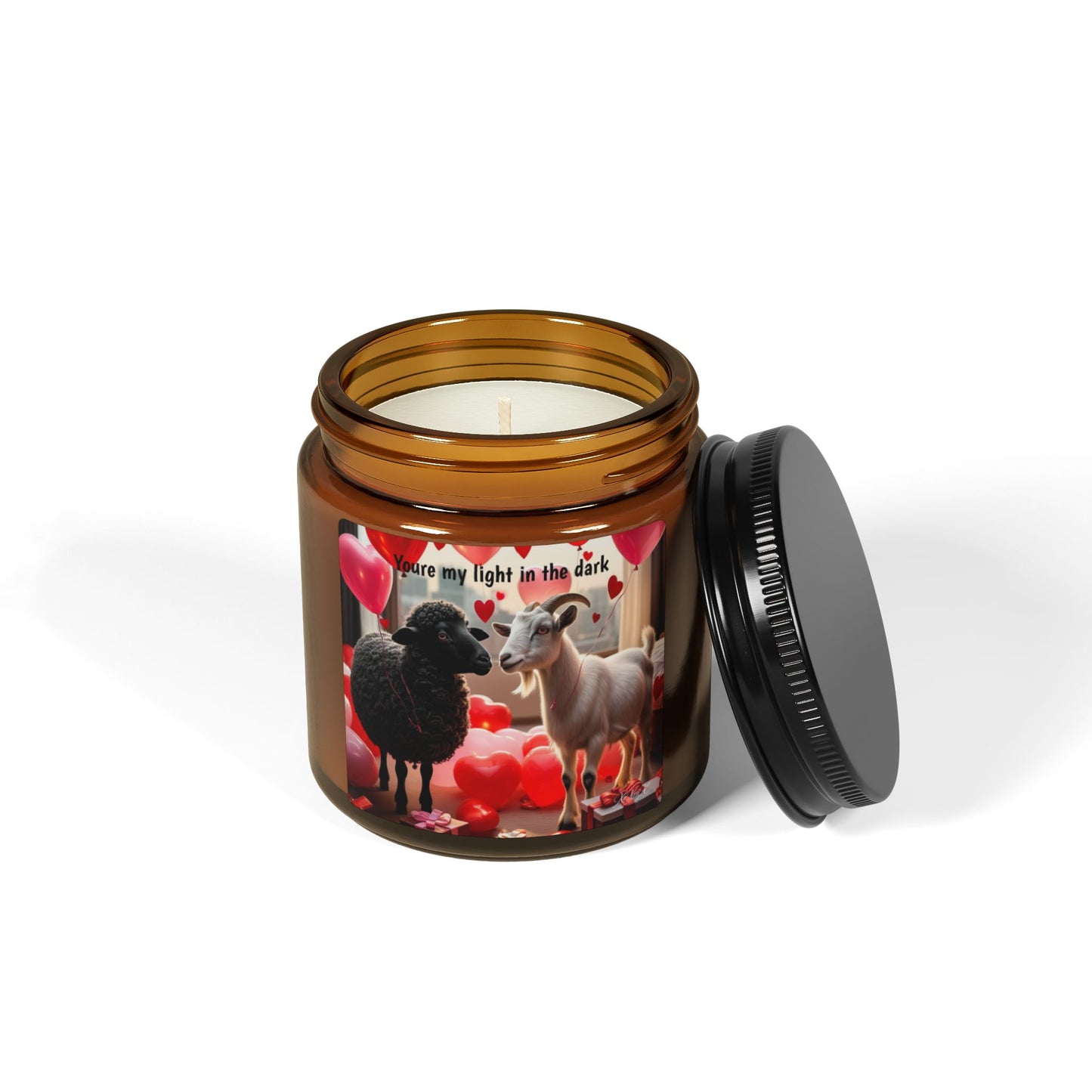 "You're my light in the Dark" | The Black Sheep & The Goat | Scented Soy Candle | Valentines Day