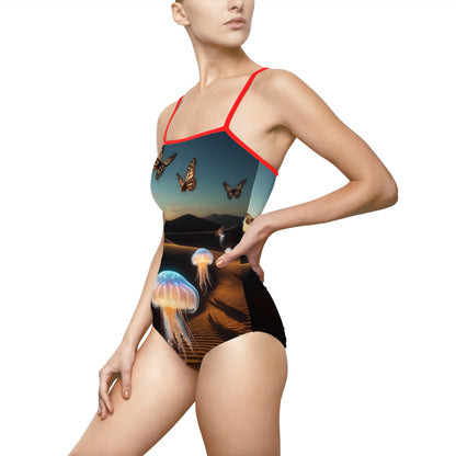 "Butterfly Jellyfish" | Women's One-piece Swimsuit