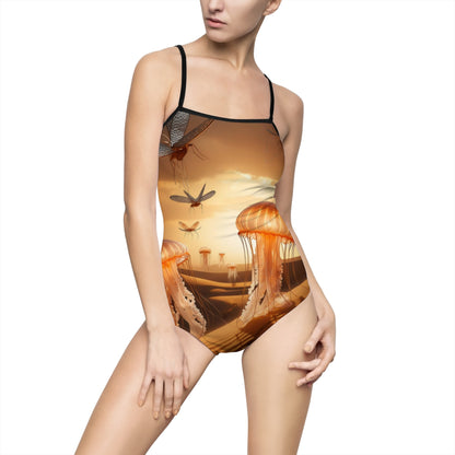 "Jellyfish Dragonfly" | Women's One-piece Swimsuit