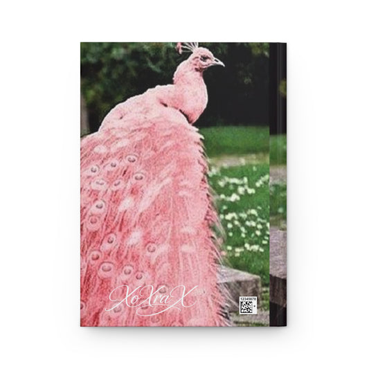 "Pink Peacock" Hardcover Journal | Matte