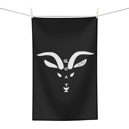 Microfiber Black "G.OA.T." Tea Towel
