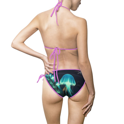 "Neon Jellyfish" | Women's Bikini Swimsuit