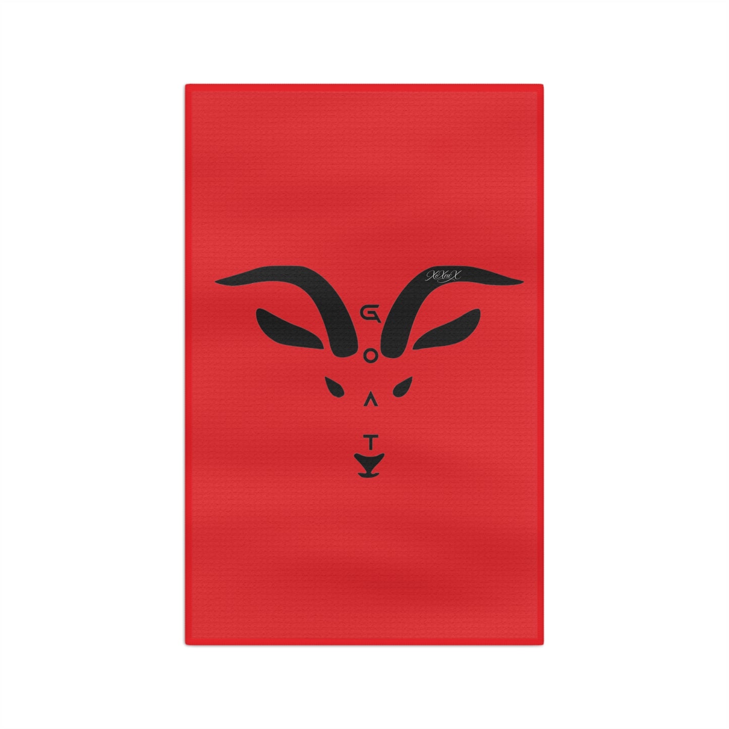 Microfiber Red "G.OA.T." Tea Towel
