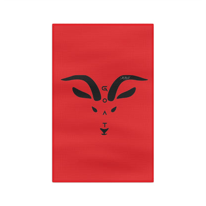 Microfiber Red "G.OA.T." Tea Towel