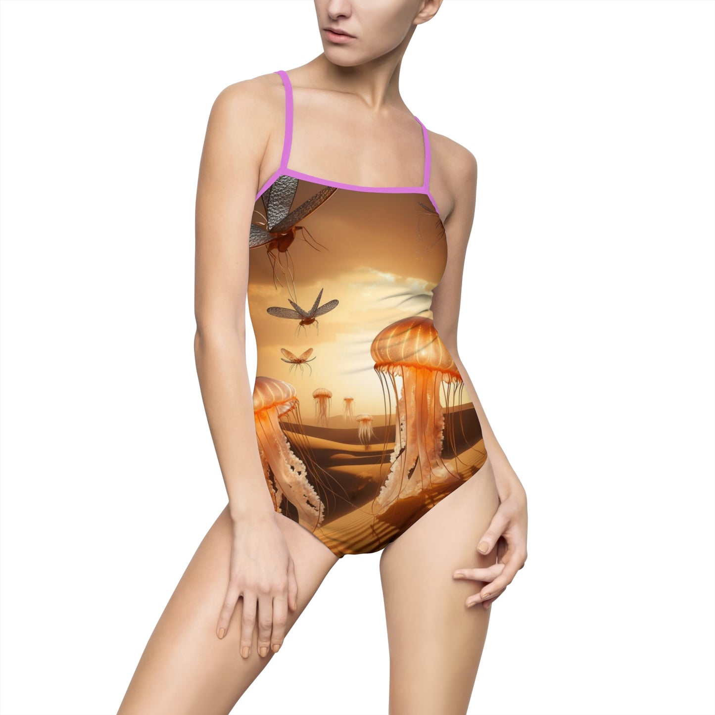 "Jellyfish Dragonfly" | Women's One-piece Swimsuit