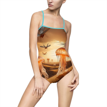 "Jellyfish Dragonfly" | Women's One-piece Swimsuit