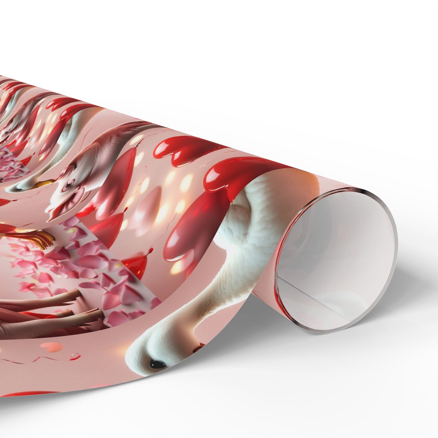 Valentines Day Wrapping Paper | Pig & Duck