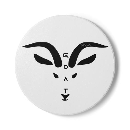 Ceramic "G.O.A.T." Coaster