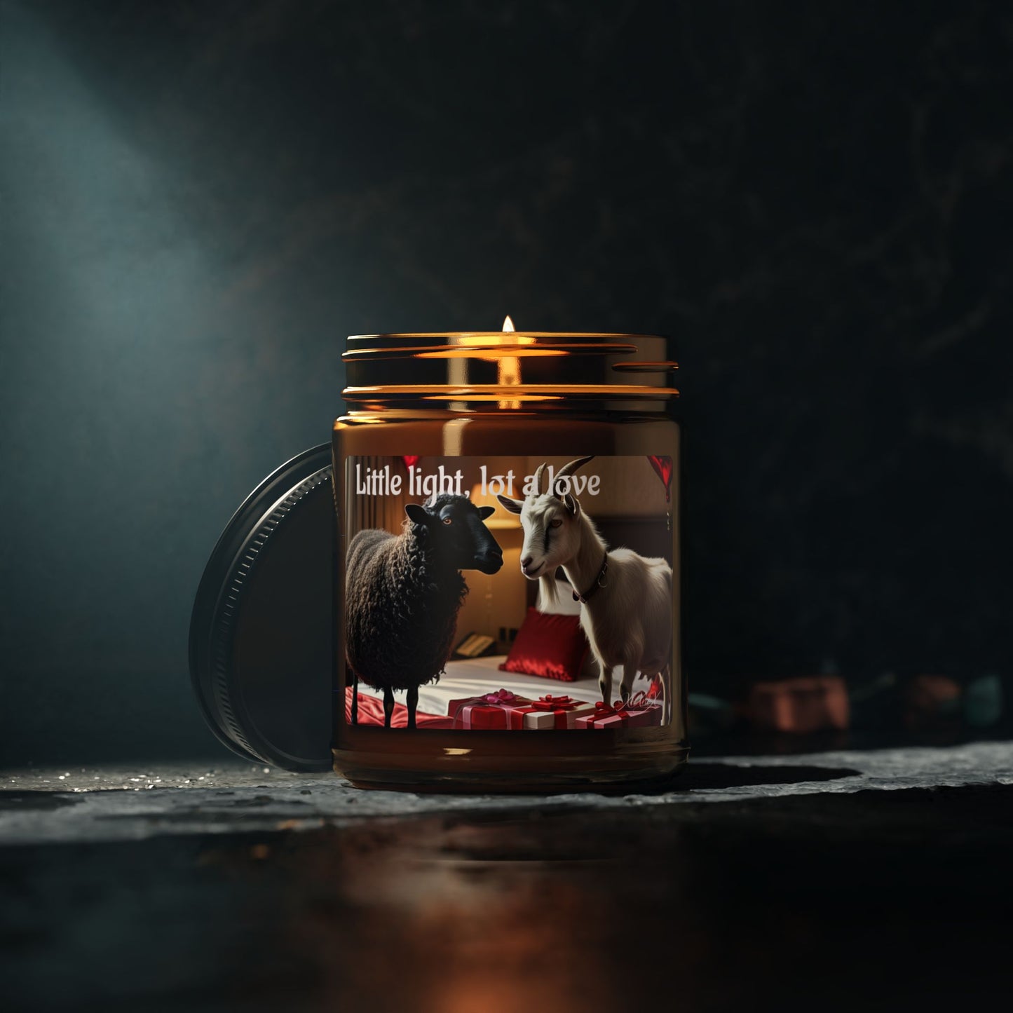 "Little Light, lot a Love" | The Black Sheep & The Goat | Scented Soy Candle | Valentines Day Gift