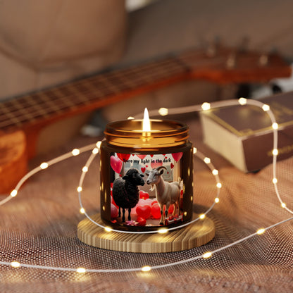 "You're my light in the Dark" | The Black Sheep & The Goat | Scented Soy Candle | Valentines Day