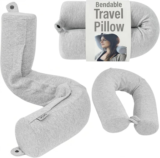 Adjustable, Bendable Neck Roll Pillow