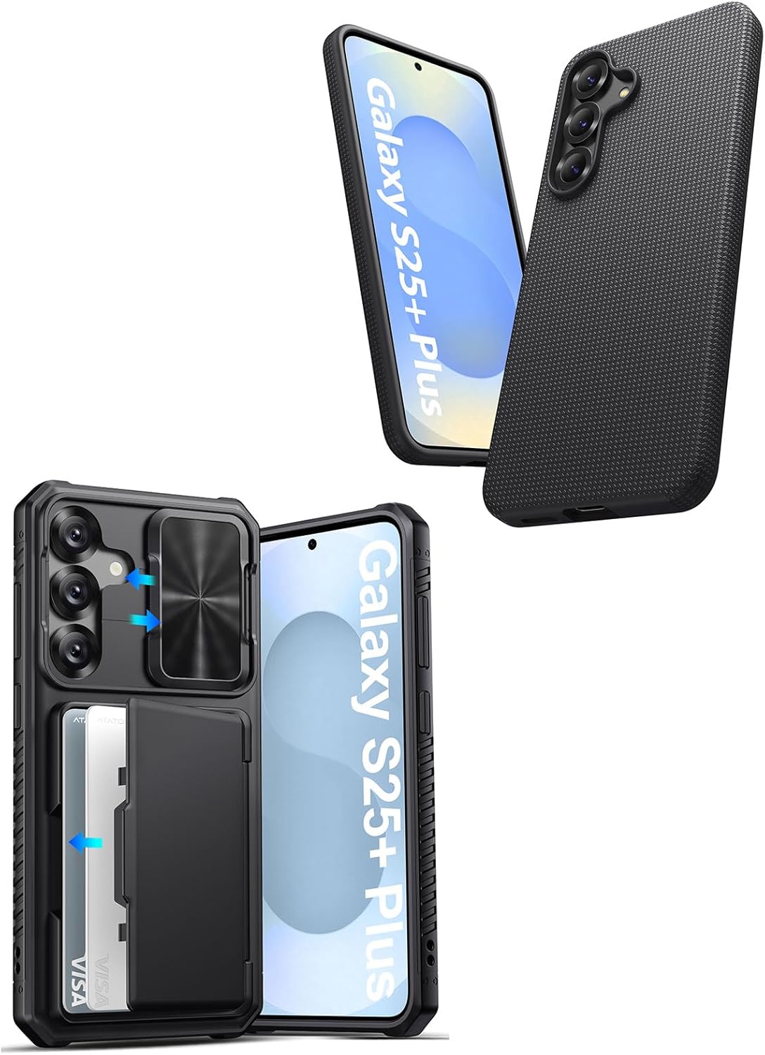 Case with Card Holder & Slide Camera Cover | Galaxy S25+