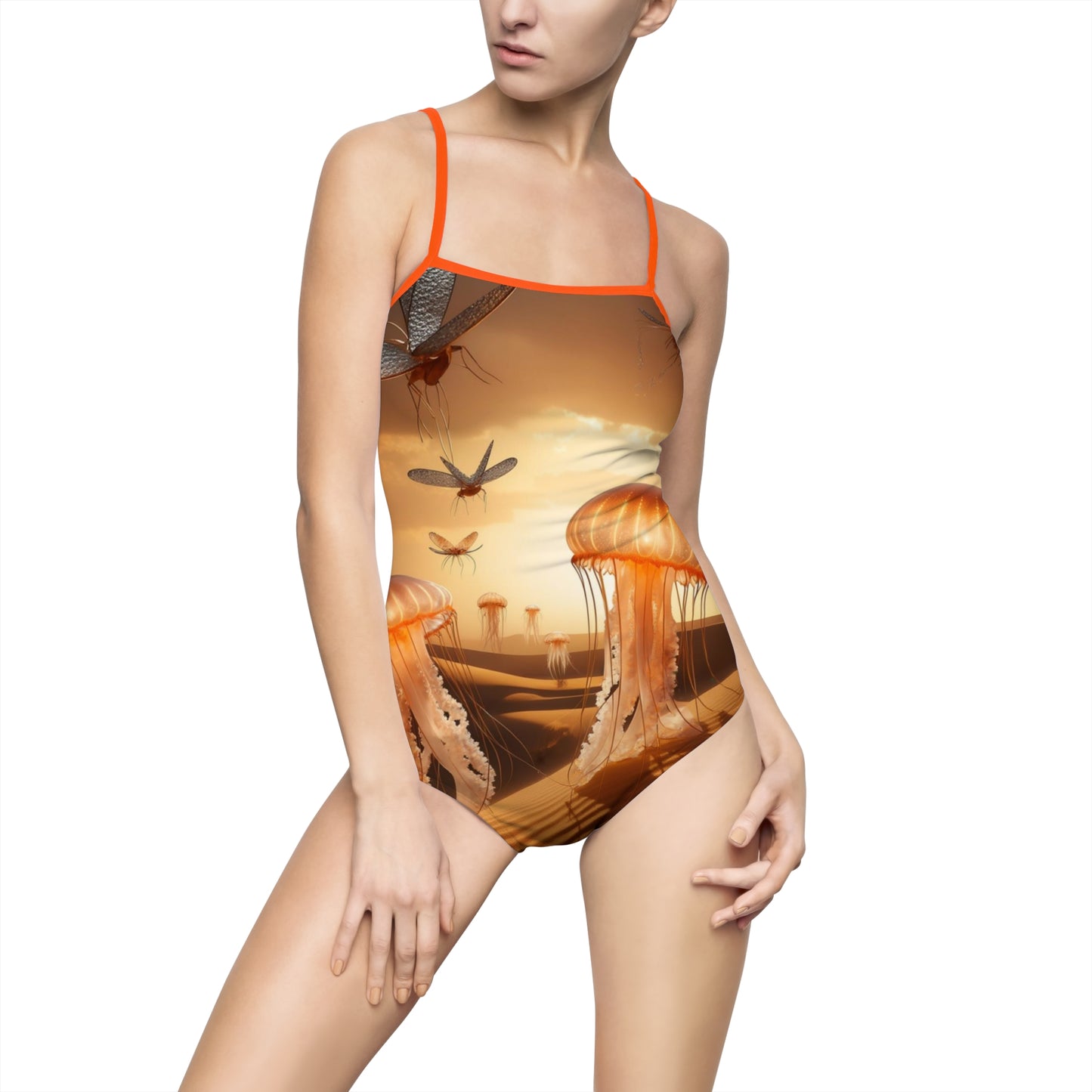 "Jellyfish Dragonfly" | Women's One-piece Swimsuit
