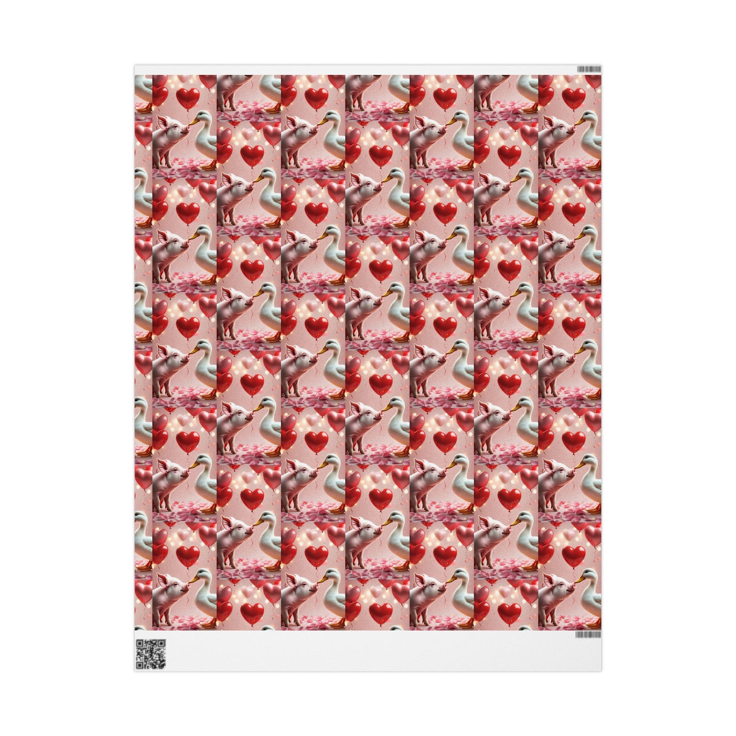Valentines Day Wrapping Paper | Pig & Duck