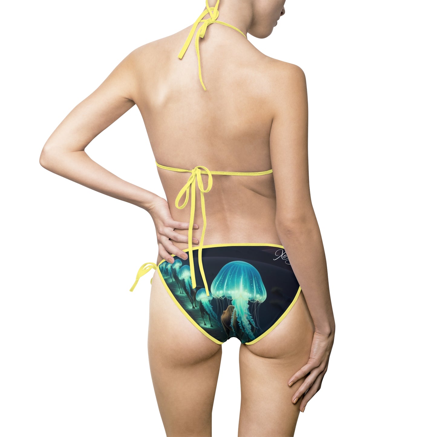 "Neon Jellyfish" | Women's Bikini Swimsuit