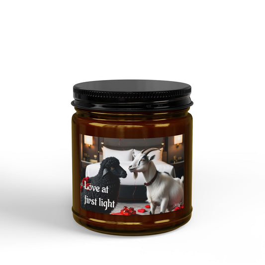 "Love at first light" | The Black Sheep & The Goat | Scented Soy Candle | Valentines Day Gift