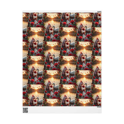 Valentines Day Wrapping Paper | Pig & Duck