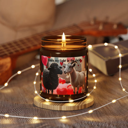 "You're my light in the Dark" | The Black Sheep & The Goat | Scented Soy Candle | Valentines Day